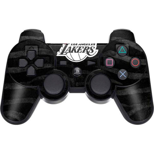 NBA Los Angeles Lakers Black Animal Print PS3 Dual Shock wireless controller Skin
