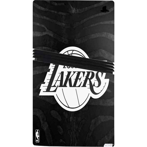 NBA Los Angeles Lakers Black Animal Print PS5 Pro Bundle Skin