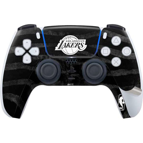 NBA Los Angeles Lakers Black Animal Print PS5 Pro Disk Bundle Skin