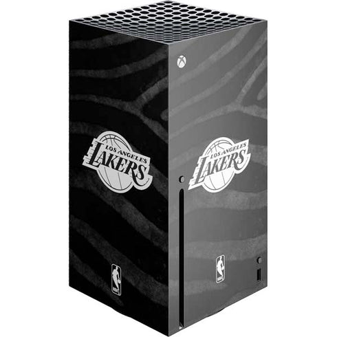 NBA Los Angeles Lakers Black Animal Print Xbox Series X Skins