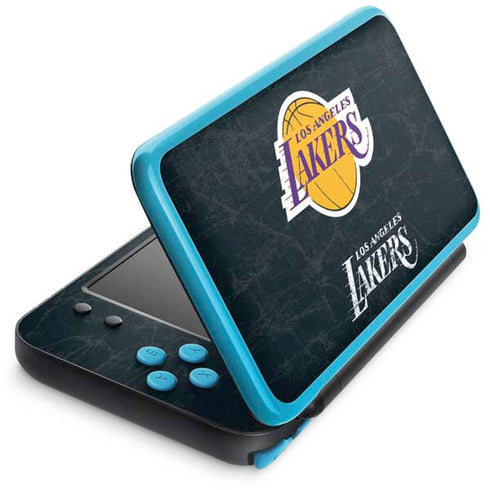 NBA Los Angeles Lakers Black Primary Logo Nintendo Skins