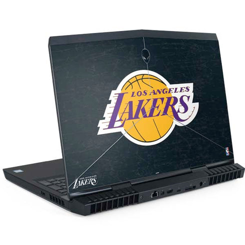 NBA Los Angeles Lakers Black Primary Logo Dell Alienware Skin