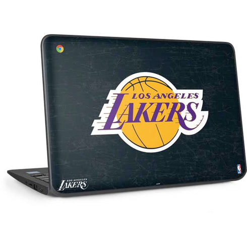 NBA Los Angeles Lakers Black Primary Logo HP Chromebook Skin