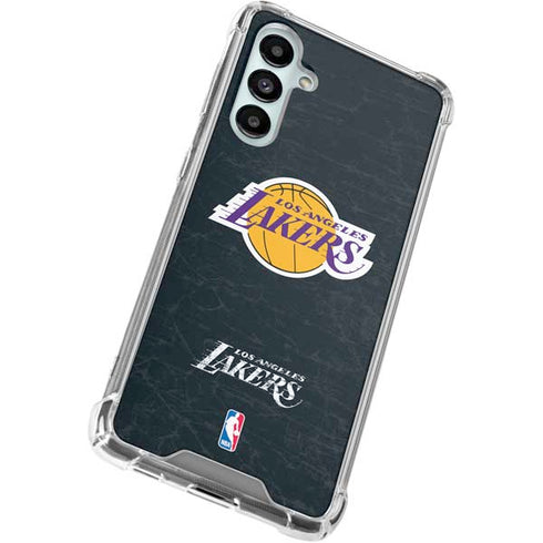 NBA Los Angeles Lakers Black Primary Logo Galaxy A16 5G Clear Case