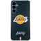 NBA Los Angeles Lakers Black Primary Logo Galaxy A35 5G Clear Case