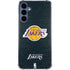 NBA Los Angeles Lakers Black Primary Logo Galaxy A35 5G Clear Case