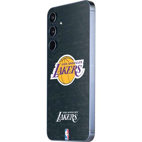 NBA Los Angeles Lakers Black Primary Logo Galaxy A35 5G Skin