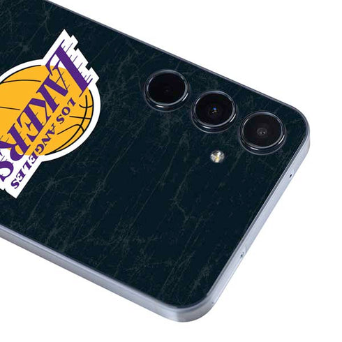 NBA Los Angeles Lakers Black Primary Logo Galaxy A35 5G Skin
