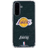 NBA Los Angeles Lakers Black Primary Logo Galaxy A36 5G Clear Case