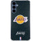 NBA Los Angeles Lakers Black Primary Logo Galaxy A55 5G Clear Case