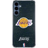 NBA Los Angeles Lakers Black Primary Logo Galaxy A55 5G Clear Case