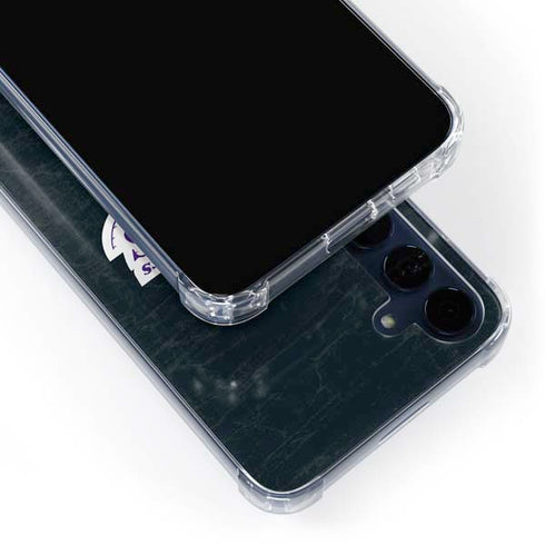 NBA Los Angeles Lakers Black Primary Logo Galaxy A55 5G Clear Case