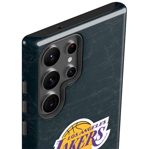 NBA Los Angeles Lakers Black Primary Logo Galaxy S23 Ultra Pro Case