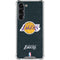 NBA Los Angeles Lakers Black Primary Logo Galaxy S24 FE Clear Case
