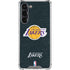 NBA Los Angeles Lakers Black Primary Logo Galaxy S24 FE Clear Case