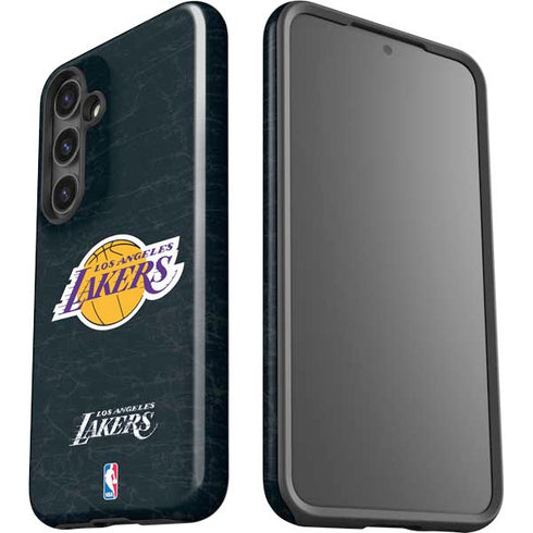 NBA Los Angeles Lakers Black Primary Logo Galaxy S25 Impact Case