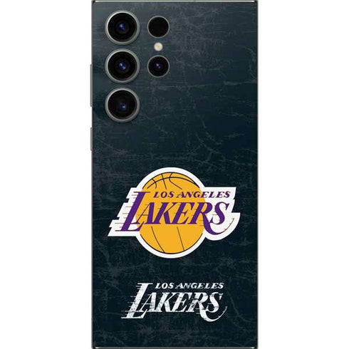 NBA Los Angeles Lakers Black Primary Logo Galaxy S24 Ultra Skin