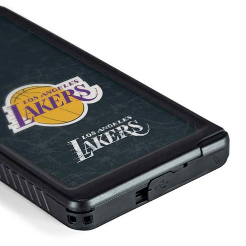 NBA Los Angeles Lakers Black Primary Logo Galaxy S24 Ultra Waterproof Case