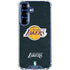 NBA Los Angeles Lakers Black Primary Logo Galaxy S25 Plus Clear Case