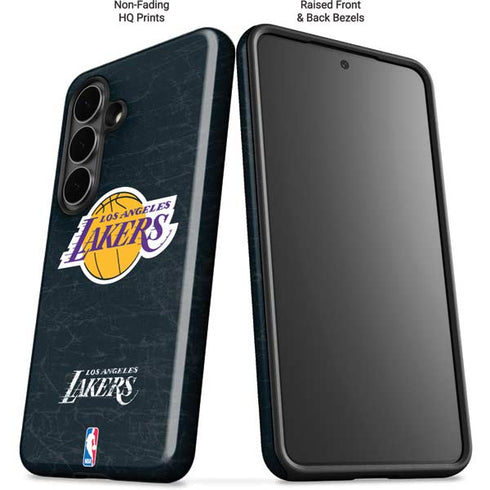 NBA Los Angeles Lakers Black Primary Logo Galaxy S26 Plus Impact Case