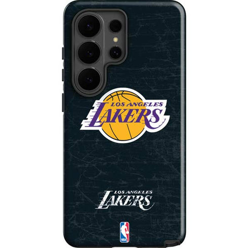 NBA Los Angeles Lakers Black Primary Logo Galaxy S26 Ultra Impact Case