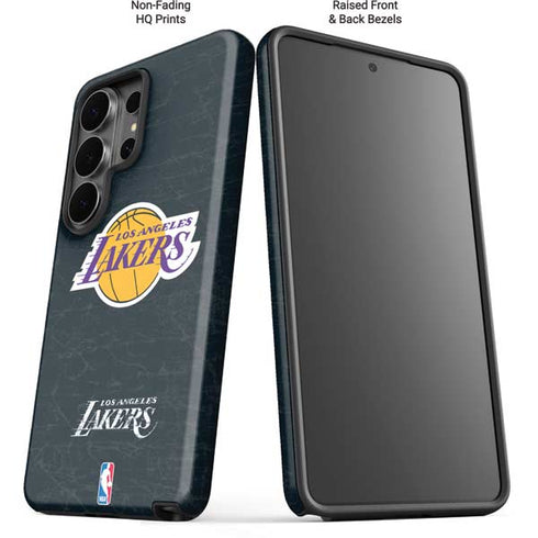 NBA Los Angeles Lakers Black Primary Logo Galaxy S26 Ultra Impact Case