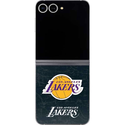 NBA Los Angeles Lakers Black Primary Logo Galaxy Z Flip6 Skin