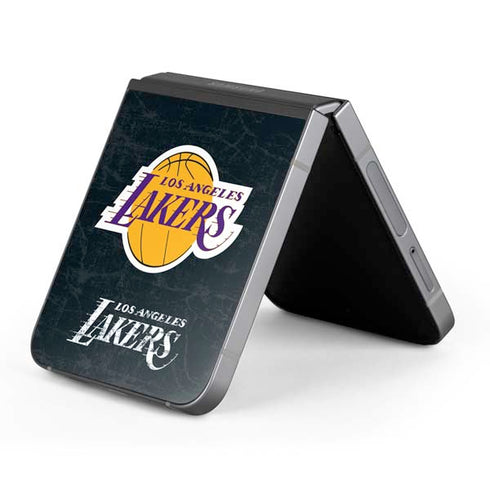 NBA Los Angeles Lakers Black Primary Logo Galaxy Z Flip6 Skin