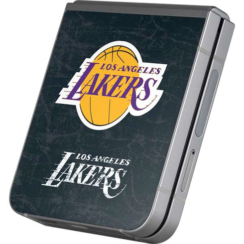 NBA Los Angeles Lakers Black Primary Logo Galaxy Z Flip6 Skin
