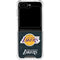 NBA Los Angeles Lakers Black Primary Logo Galaxy Z Flip6 Clear Case