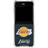 NBA Los Angeles Lakers Black Primary Logo Galaxy Z Flip6 Clear Case
