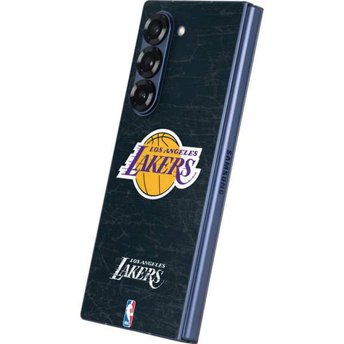 NBA Los Angeles Lakers Black Primary Logo Galaxy Z Fold6 Skin