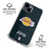 NBA Los Angeles Lakers Black Primary Logo iPhone 15 Clear Case