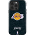 NBA Los Angeles Lakers Black Primary Logo iPhone 15 Pro Impact Case