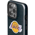 NBA Los Angeles Lakers Black Primary Logo iPhone 15 Pro Impact Case