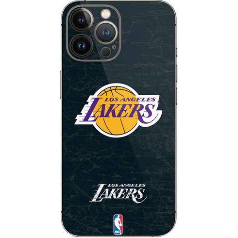 NBA Los Angeles Lakers Black Primary Logo iPhone 15 Pro Max Skin