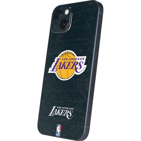 NBA Los Angeles Lakers Black Primary Logo iPhone 15 Skin