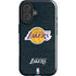 NBA Los Angeles Lakers Black Primary Logo iPhone 16 Impact Case