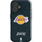 NBA Los Angeles Lakers Black Primary Logo iPhone 16 Plus Impact Case