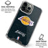 NBA Los Angeles Lakers Black Primary Logo iPhone 16 Pro Clear Case