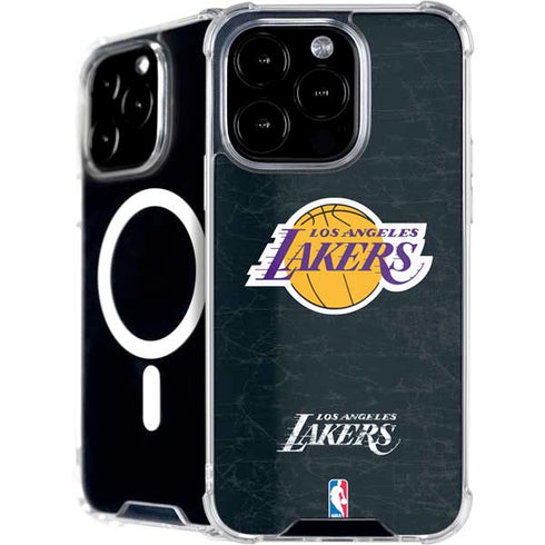 NBA Los Angeles Lakers Black Primary Logo iPhone 16 Pro MagSafe Case