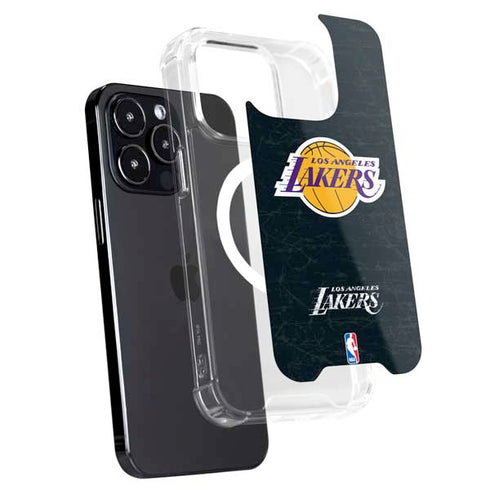 NBA Los Angeles Lakers Black Primary Logo iPhone 16 Pro MagSafe Case