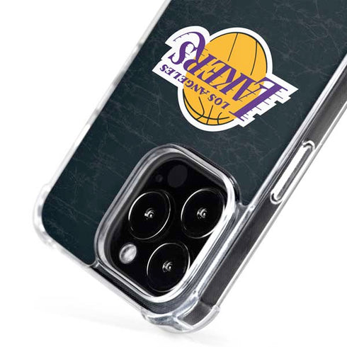 NBA Los Angeles Lakers Black Primary Logo iPhone 16 Pro Max MagSafe Case