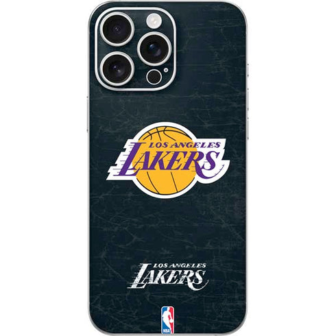 NBA Los Angeles Lakers Black Primary Logo iPhone 16 Pro Max Skin
