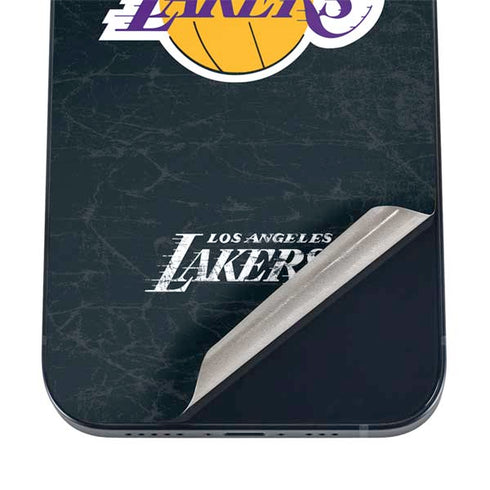 NBA Los Angeles Lakers Black Primary Logo iPhone 16 Skin