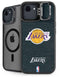 NBA Los Angeles Lakers Black Primary Logo iPhone 16e Kickstand Case
