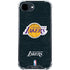 NBA Los Angeles Lakers Black Primary Logo iPhone 16e Clear Case