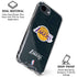 NBA Los Angeles Lakers Black Primary Logo iPhone 16e Clear Case