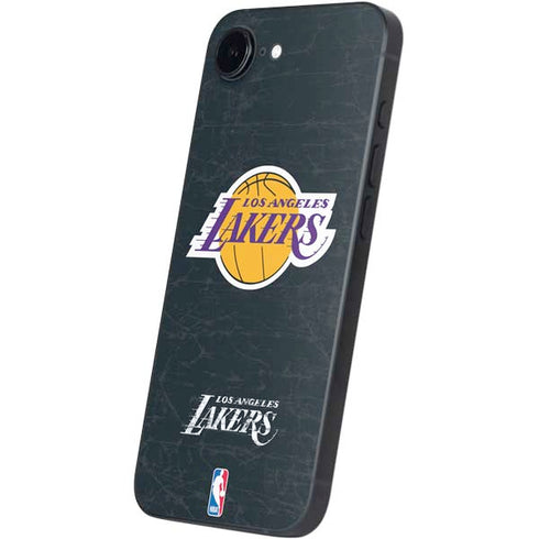 NBA Los Angeles Lakers Black Primary Logo iPhone 16e Skin