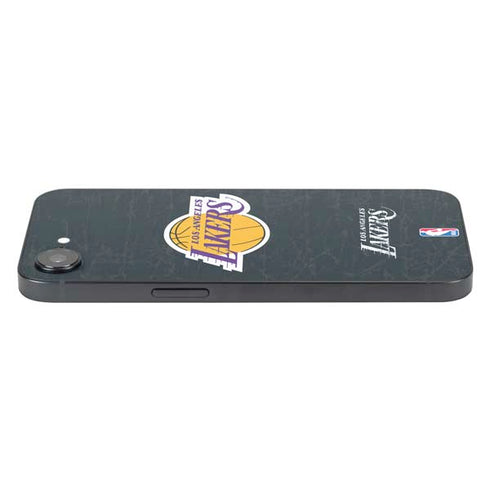 NBA Los Angeles Lakers Black Primary Logo iPhone 16e Skin